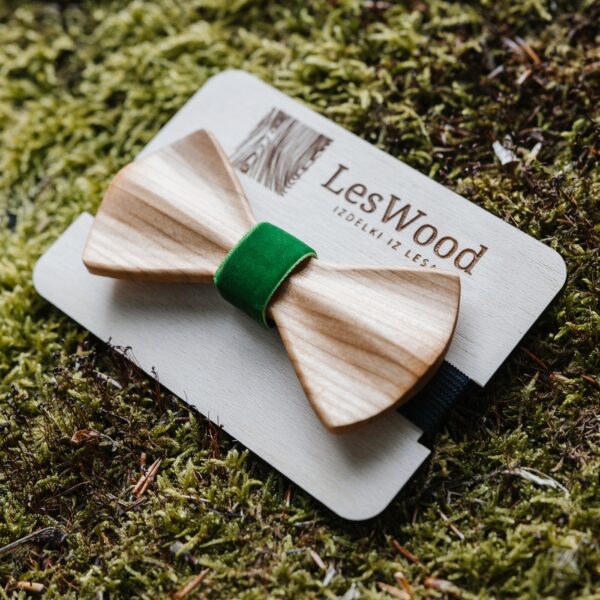 Alternative view of LESEN METULJČEK NATURAL WOOD 6 x 12 cm