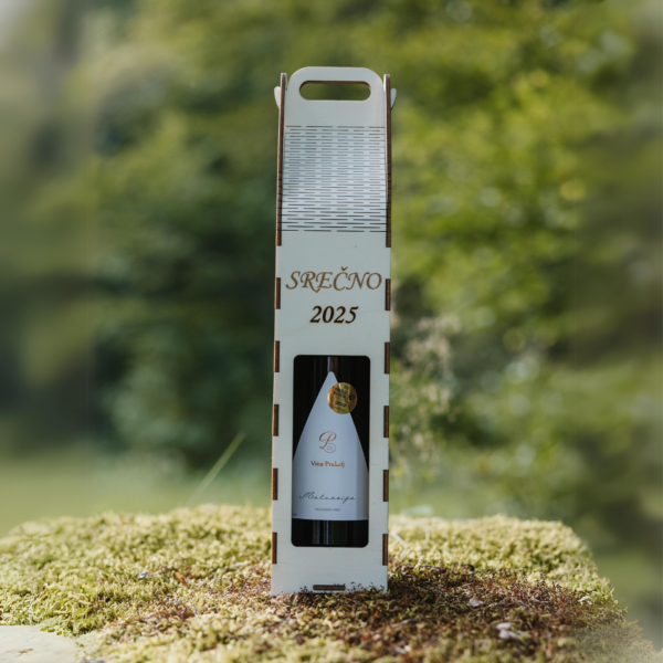 EMBALAŽA ZA POKONČNO STEKLENICO Z OKENCEM