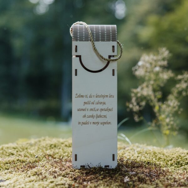 EMBALAŽA ZA POKONČNO STEKLENICO BREZ OKENCA